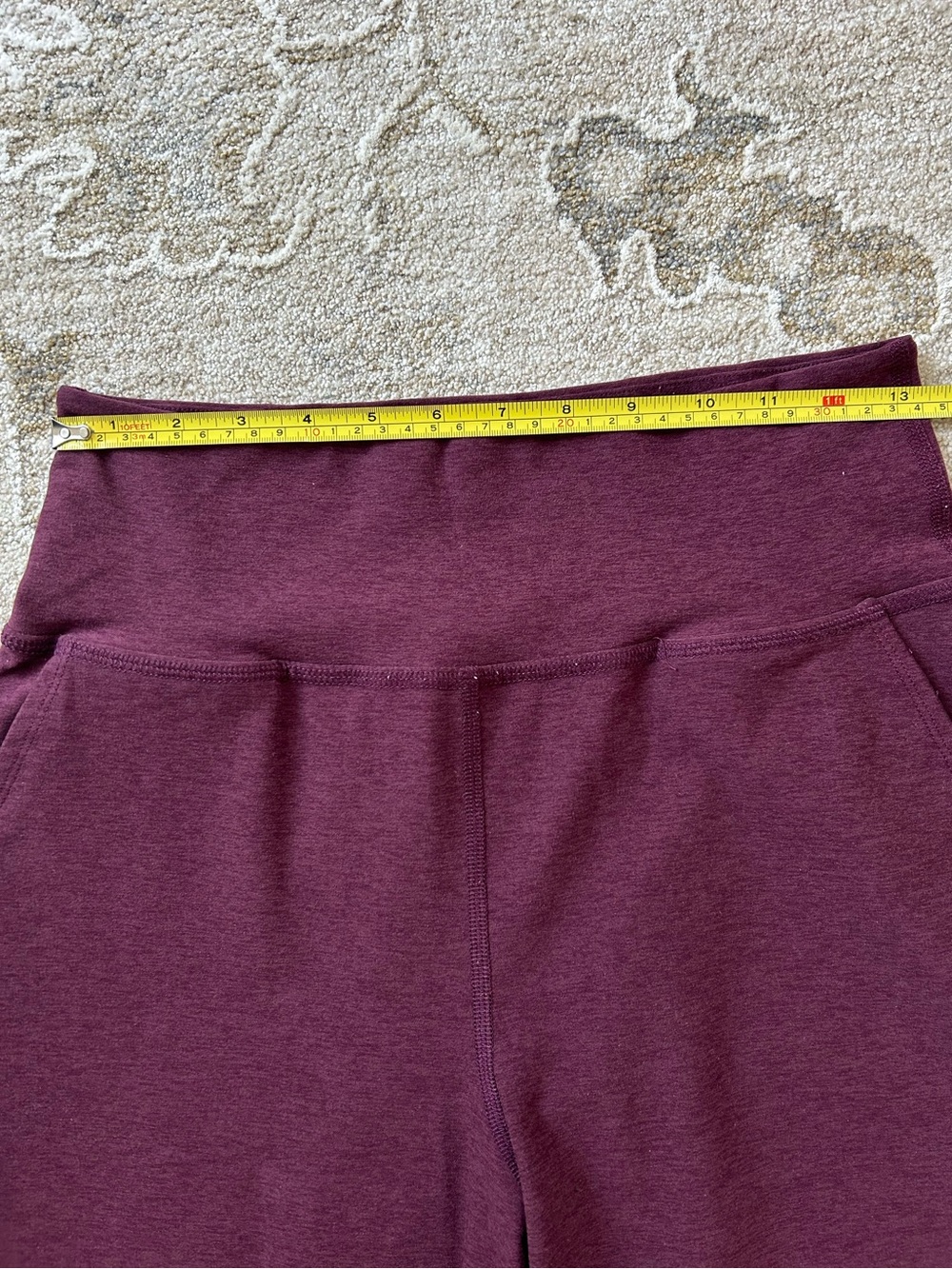 Beyond Yoga Space Dye Laidback Athletic Pants in Midnight Burgundy - Picture 9 of 16